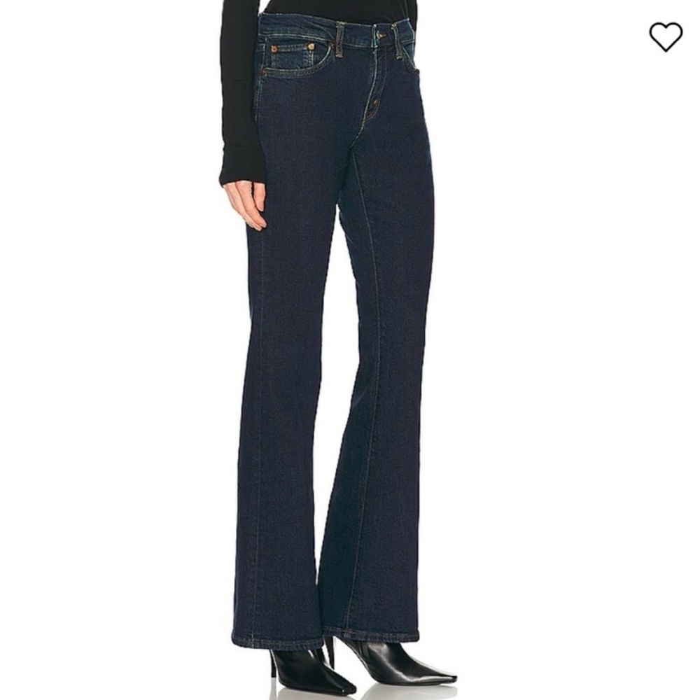 Re/Done Mid Rise Baby Boot Dark Blue Women’s Jeans Size 31